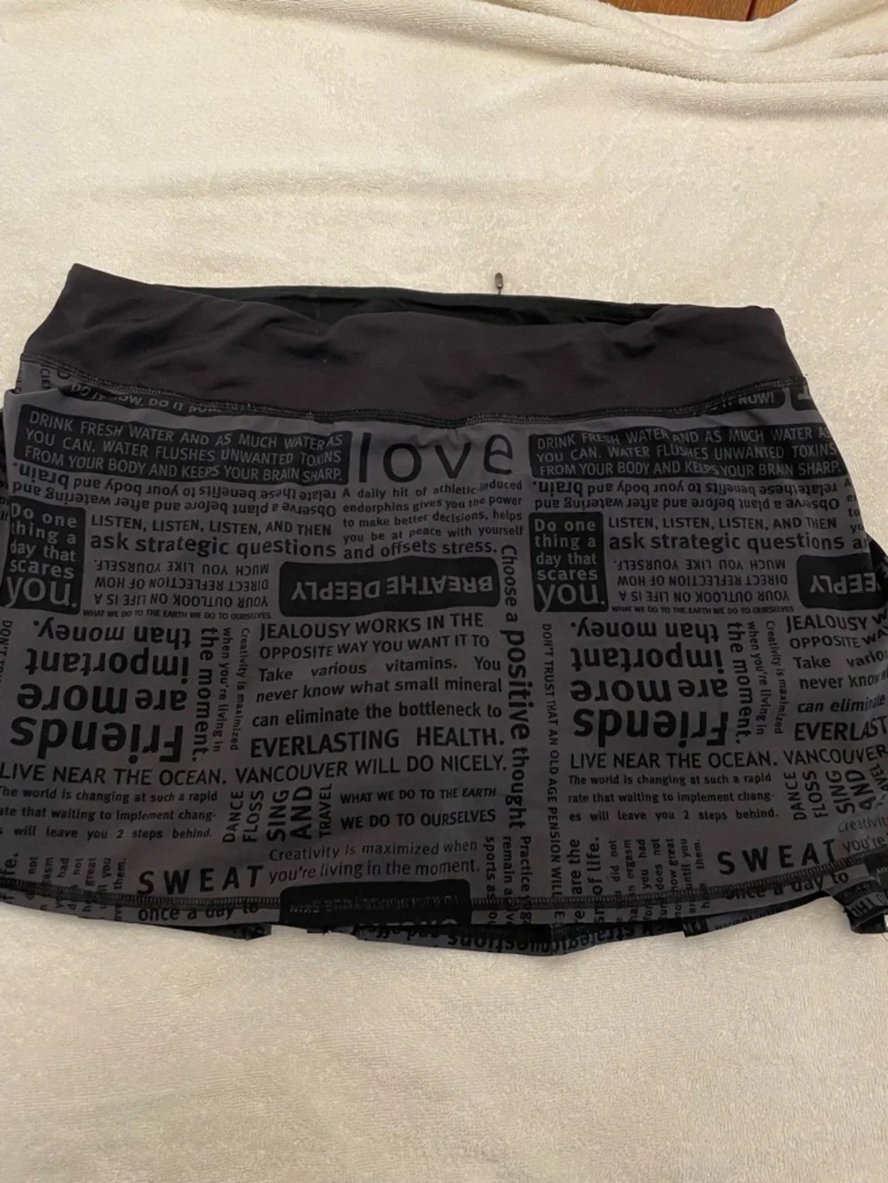 lululemon athletica Black Printed Active Skort - Picture 2 of 6